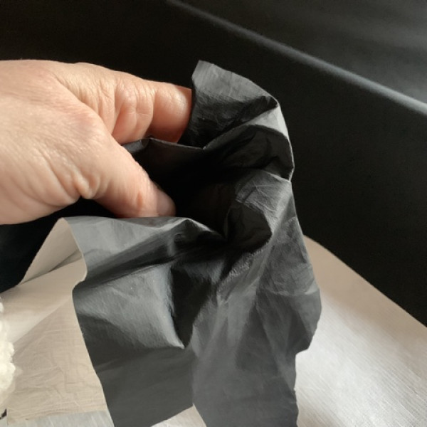 Tyvek текстильного типа с PU покрытием 1473R, 130 гр, R55 черный матовый