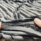 Трикотажное полотно "Футер черная полоска", TRIK-160